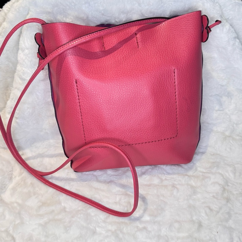Coach Derby Crossbody in Strawberry Red Pebble Leather - Picture 2 of 10